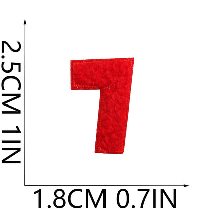 Alphabet & Number Embroidered Patches | A–Z 0–9 Iron-on DIY Letters | Embroidery Appliqué for Clothes & Bags