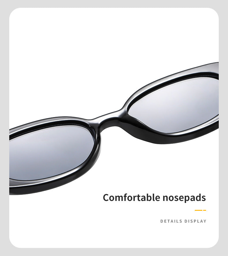 Retro Oval Small Frame Sunglasses – Vintage Chic UV400 Sun Protection Eyewear for Women & Men