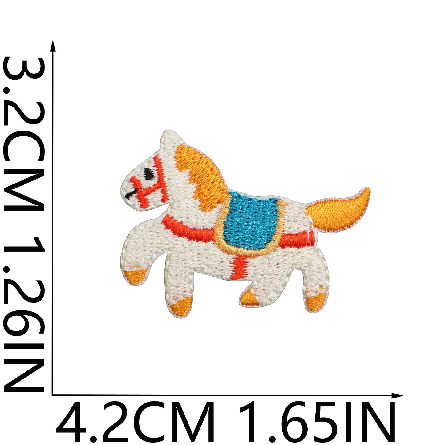 64pcs Korean INS-Style Embroidered Patch | Iron-on Patch for DIY Clothing & Bags | Minimal Aesthetic Handmade Decoration