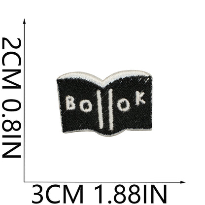 64pcs Korean INS-Style Embroidered Patch | Iron-on Patch for DIY Clothing & Bags | Minimal Aesthetic Handmade Decoration