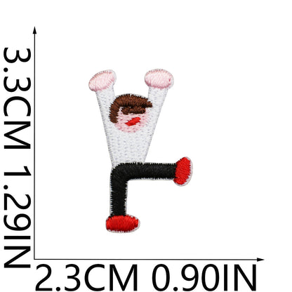 64pcs Korean INS-Style Embroidered Patch | Iron-on Patch for DIY Clothing & Bags | Minimal Aesthetic Handmade Decoration