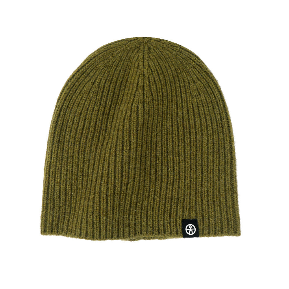 Winter Wool Knit Beanie Hat – Unisex Solid Color Warm Bucket Style Cap, 100% Wool, Round Top, No Brim, One Size Fits All