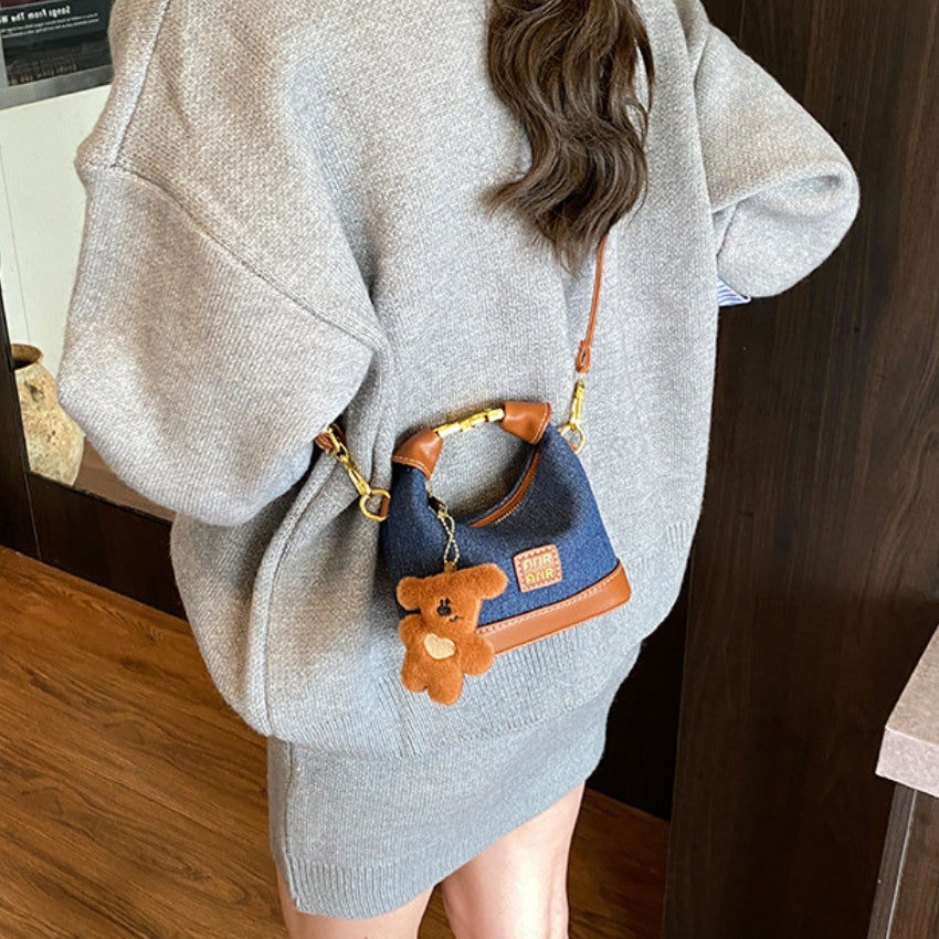 Mini Leopard Print Handbag | Fashion Half Moon Crossbody Bag | Trendy Shoulder Bag for Women Autumn Winter