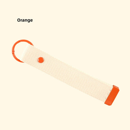 DIY Embroidered Canvas Lanyard Keychain | Ribbon-Style Cup Holder Strap | Custom Iron-On Name Tag | INS-Inspired Handmade Accessory