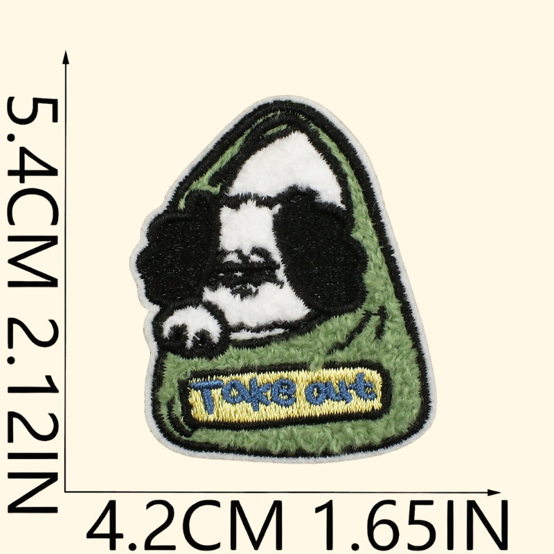 14PCS Cute Dog Embroidered Patch | Iron-on Patch for Clothes & Bags | DIY Handmade Embroidery Decoration