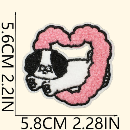 14PCS Cute Dog Embroidered Patch | Iron-on Patch for Clothes & Bags | DIY Handmade Embroidery Decoration