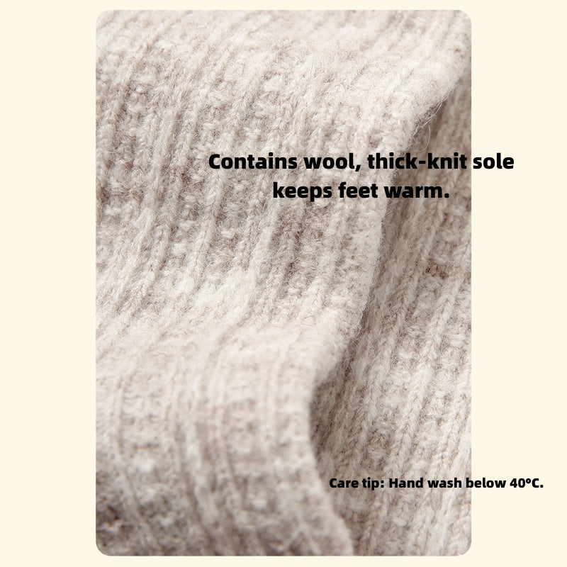 Iron-on Friendly Wool Socks | Soft & Cozy Mid-Calf Design for a Gentle Handmade Winter