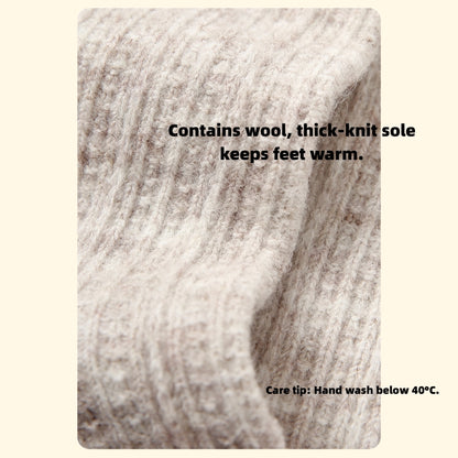 Iron-on Friendly Wool Socks | Soft & Cozy Mid-Calf Design for a Gentle Handmade Winter