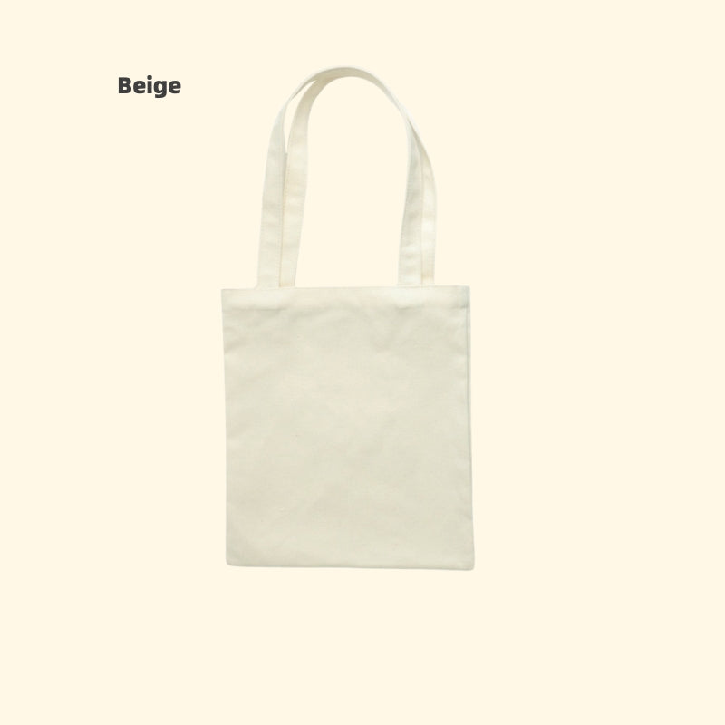 INS-Style Macaron Canvas Tote | Blank DIY Iron-on Friendly Bag | Minimalist Portable Shopper