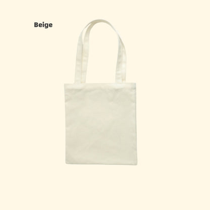 INS-Style Macaron Canvas Tote | Blank DIY Iron-on Friendly Bag | Minimalist Portable Shopper