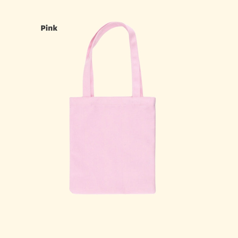 INS-Style Macaron Canvas Tote | Blank DIY Iron-on Friendly Bag | Minimalist Portable Shopper