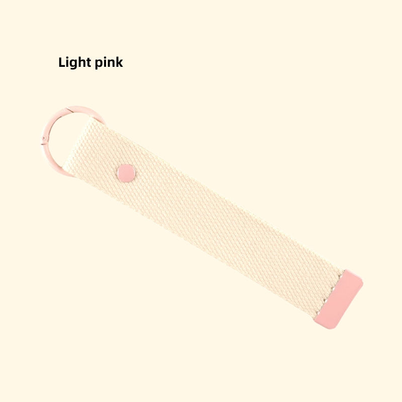 DIY Embroidered Canvas Lanyard Keychain | Ribbon-Style Cup Holder Strap | Custom Iron-On Name Tag | INS-Inspired Handmade Accessory