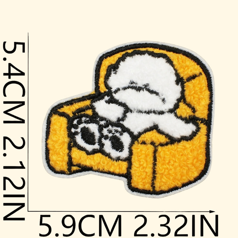 14PCS Cute Dog Embroidered Patch | Iron-on Patch for Clothes & Bags | DIY Handmade Embroidery Decoration