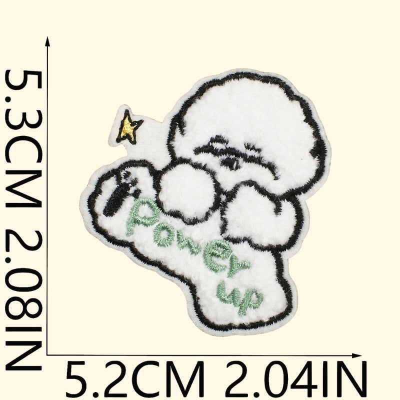 14PCS Cute Dog Embroidered Patch | Iron-on Patch for Clothes & Bags | DIY Handmade Embroidery Decoration