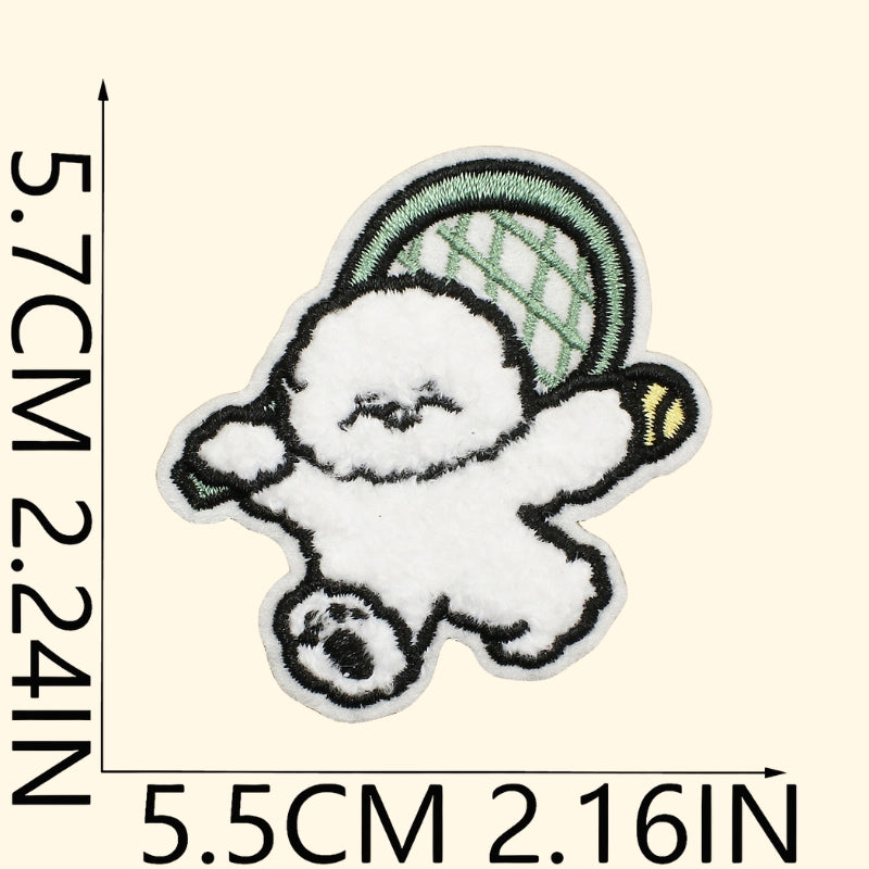 14PCS Cute Dog Embroidered Patch | Iron-on Patch for Clothes & Bags | DIY Handmade Embroidery Decoration