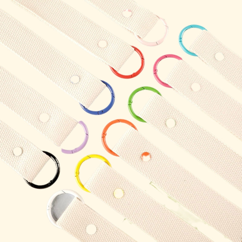 DIY Embroidered Canvas Lanyard Keychain | Ribbon-Style Cup Holder Strap | Custom Iron-On Name Tag | INS-Inspired Handmade Accessory