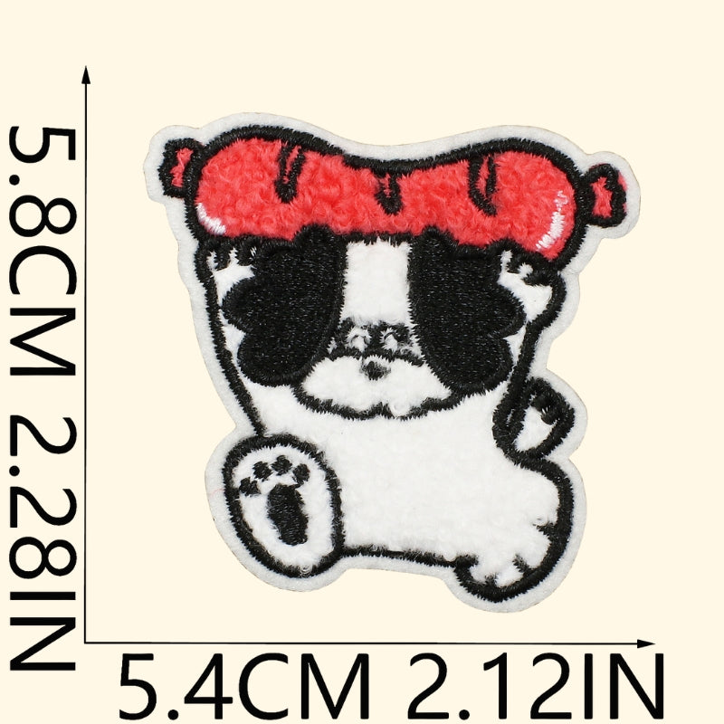 14PCS Cute Dog Embroidered Patch | Iron-on Patch for Clothes & Bags | DIY Handmade Embroidery Decoration