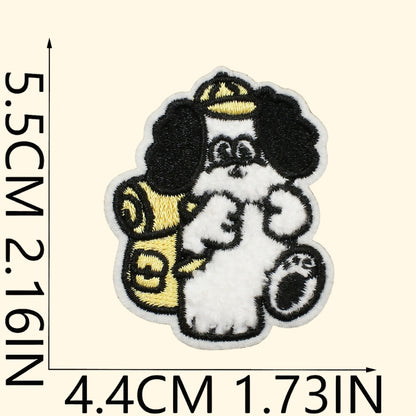14PCS Cute Dog Embroidered Patch | Iron-on Patch for Clothes & Bags | DIY Handmade Embroidery Decoration