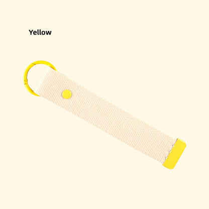 DIY Embroidered Canvas Lanyard Keychain | Ribbon-Style Cup Holder Strap | Custom Iron-On Name Tag | INS-Inspired Handmade Accessory