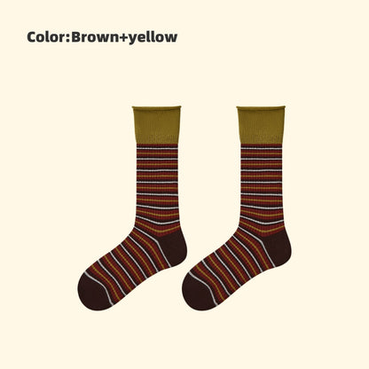 Iron-on Friendly Socks | Original Colorblock Mid-Calf Socks for a Soft Handmade Touch