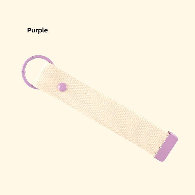 DIY Embroidered Canvas Lanyard Keychain | Ribbon-Style Cup Holder Strap | Custom Iron-On Name Tag | INS-Inspired Handmade Accessory