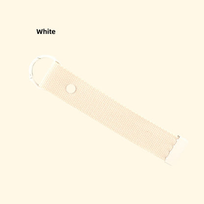 DIY Embroidered Canvas Lanyard Keychain | Ribbon-Style Cup Holder Strap | Custom Iron-On Name Tag | INS-Inspired Handmade Accessory