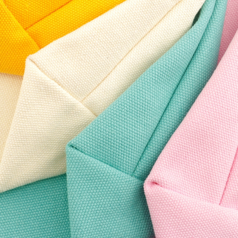 INS-Style Macaron Canvas Tote | Blank DIY Iron-on Friendly Bag | Minimalist Portable Shopper