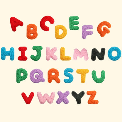 Alphabet & Number Embroidered Patches | A–Z 0–9 Iron-on DIY Letters | Embroidery Appliqué for Clothes & Bags