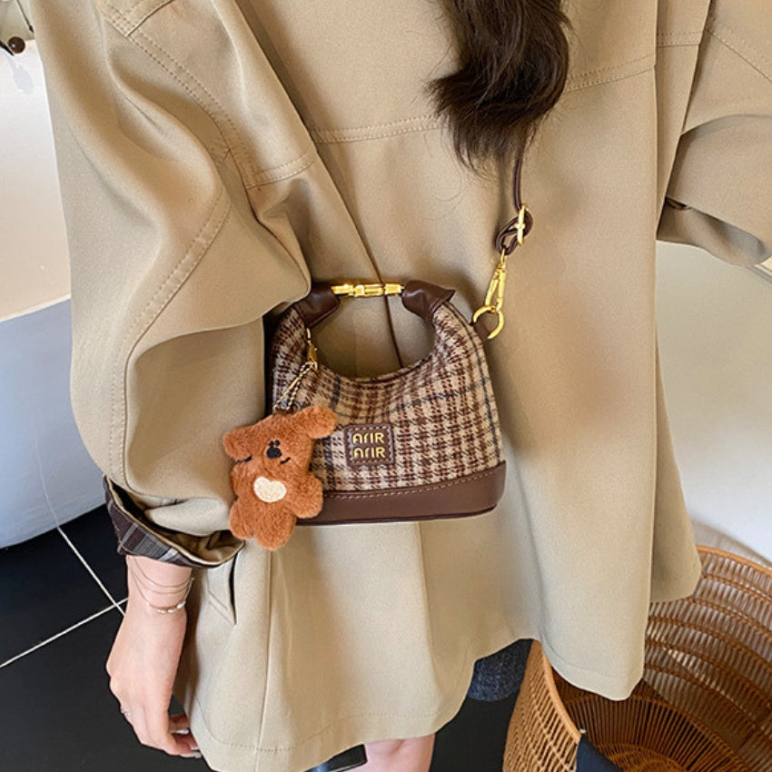 Mini Leopard Print Handbag | Fashion Half Moon Crossbody Bag | Trendy Shoulder Bag for Women Autumn Winter