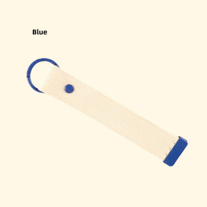 DIY Embroidered Canvas Lanyard Keychain | Ribbon-Style Cup Holder Strap | Custom Iron-On Name Tag | INS-Inspired Handmade Accessory