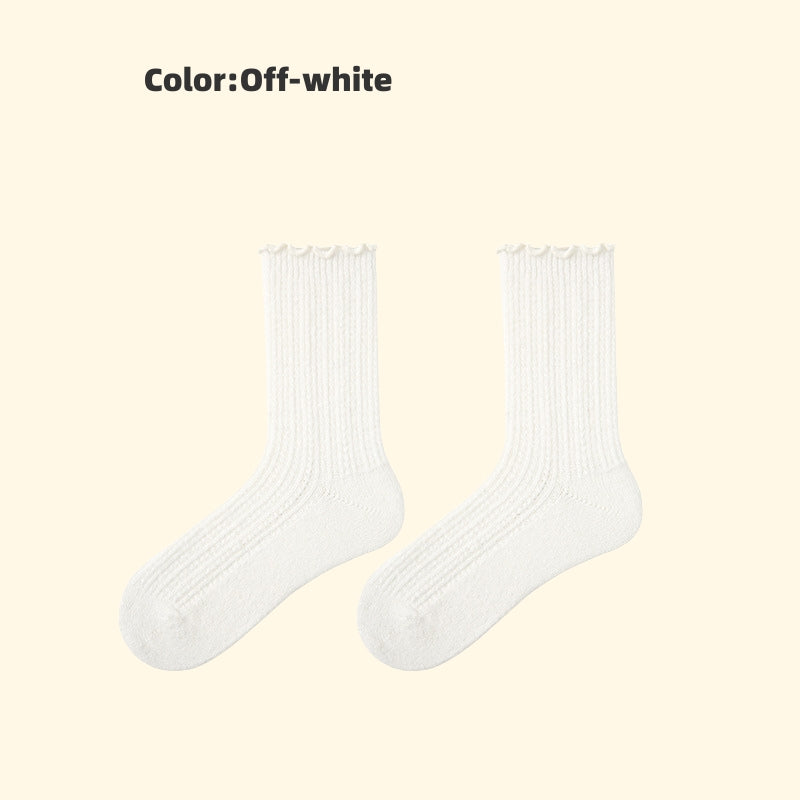 Iron-on Friendly Wool Socks | Soft & Cozy Mid-Calf Design for a Gentle Handmade Winter