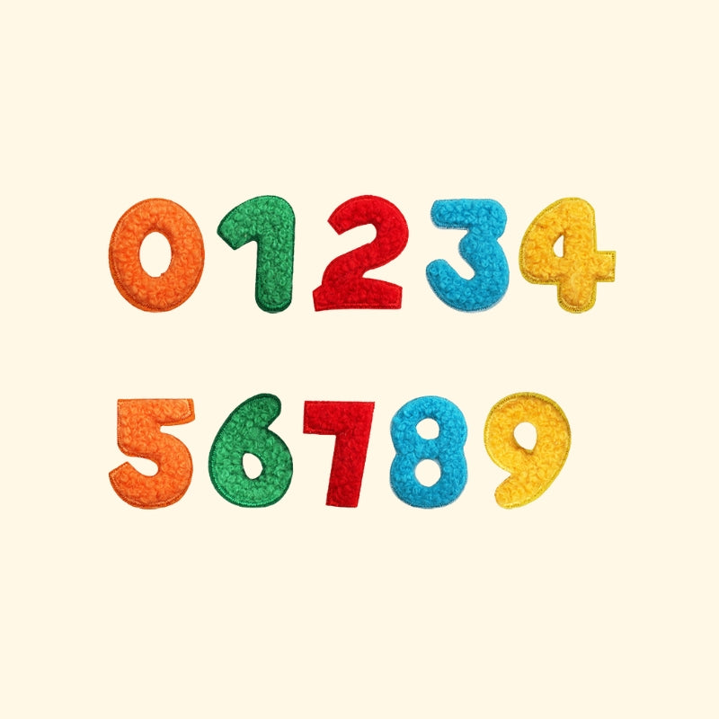 Alphabet & Number Embroidered Patches | A–Z 0–9 Iron-on DIY Letters | Embroidery Appliqué for Clothes & Bags