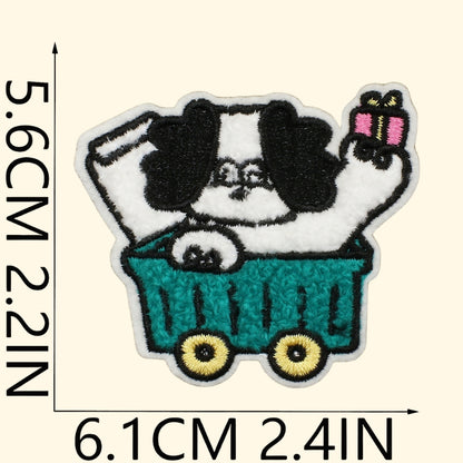 14PCS Cute Dog Embroidered Patch | Iron-on Patch for Clothes & Bags | DIY Handmade Embroidery Decoration