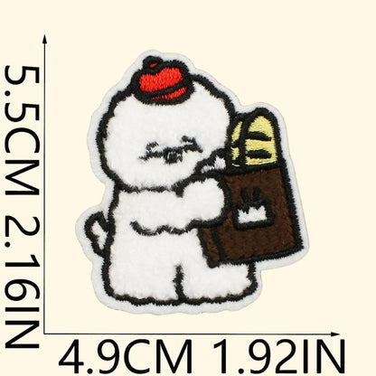 14PCS Cute Dog Embroidered Patch | Iron-on Patch for Clothes & Bags | DIY Handmade Embroidery Decoration