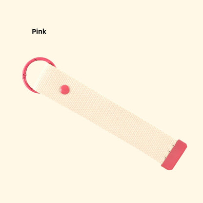 DIY Embroidered Canvas Lanyard Keychain | Ribbon-Style Cup Holder Strap | Custom Iron-On Name Tag | INS-Inspired Handmade Accessory