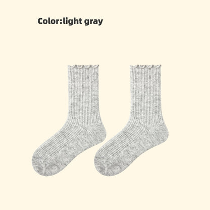 Iron-on Friendly Wool Socks | Soft & Cozy Mid-Calf Design for a Gentle Handmade Winter