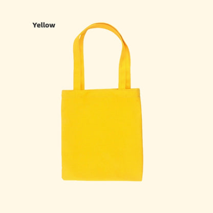 INS-Style Macaron Canvas Tote | Blank DIY Iron-on Friendly Bag | Minimalist Portable Shopper