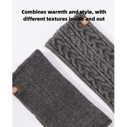 Winter Knit Ear Warmer Headband – Wide Thickened Cable Knit Headband for Men and Women, Warm Outdoor Sports Cycling Ear Protection