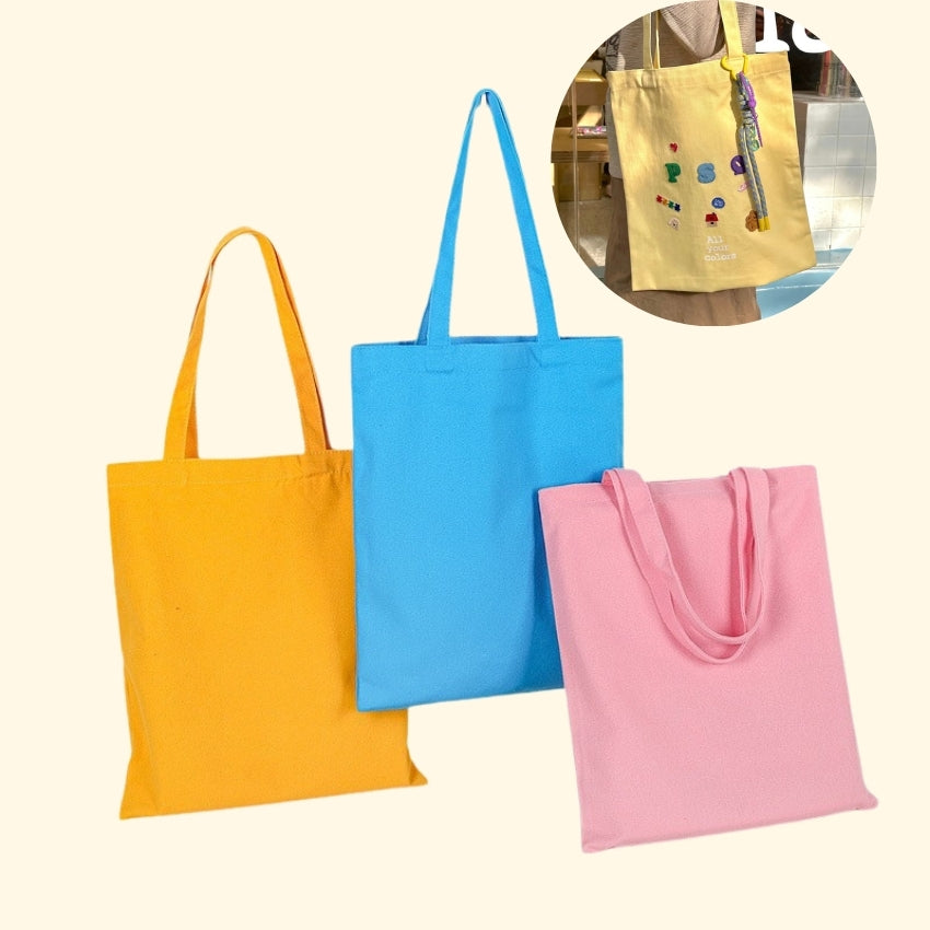 Eco-Friendly Iron-On Canvas Tote – A Gentle Bag for Creative Days