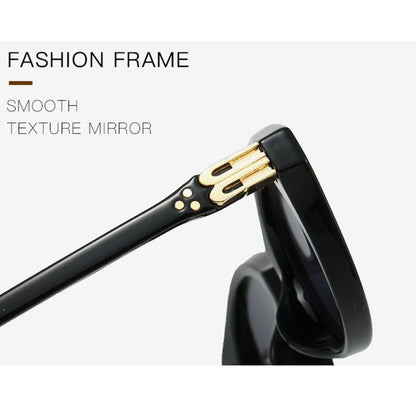 Trendy Oval Small Frame Nerd Sunglasses for Women | Retro Street Style Fashion Shades | UV400 Protection All-Match Sunglasses