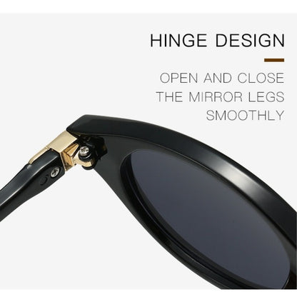Trendy Oval Small Frame Nerd Sunglasses for Women | Retro Street Style Fashion Shades | UV400 Protection All-Match Sunglasses